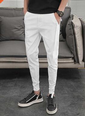 Korean Summer Pants Men Fashion Design 2022 Slim Fit Men Har