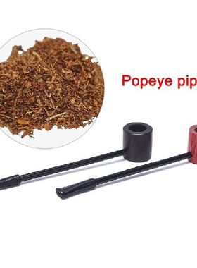 1 Pieces Ebony Wood Pipe Smoking Pipes Portable Smoking