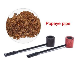 1 Pieces Ebony Wood Pipe Smoking Pipes Portable Smoking