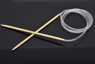1PC 4mm Bamboo Circular Knitting Needles Transparent Tube