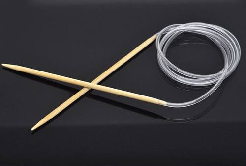 1PC 4mm Bamboo Circular Knitting Needles Transparent Tube