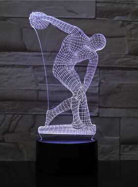 Discobolus of Myron Desk lamp bedside sculpture Figure Touch