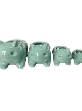 Ceramic Flowerpot Succulent Planter Bulbasaur Green-Plants C