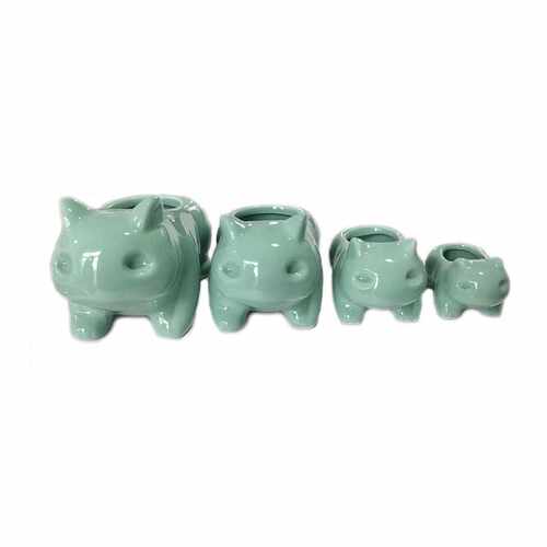 Ceramic Flowerpot Succulent Planter Bulbasaur Green-Plants C