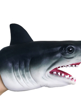 Shark Hand Puppet Animal Head Gloves Kids Toys Gift Hand
