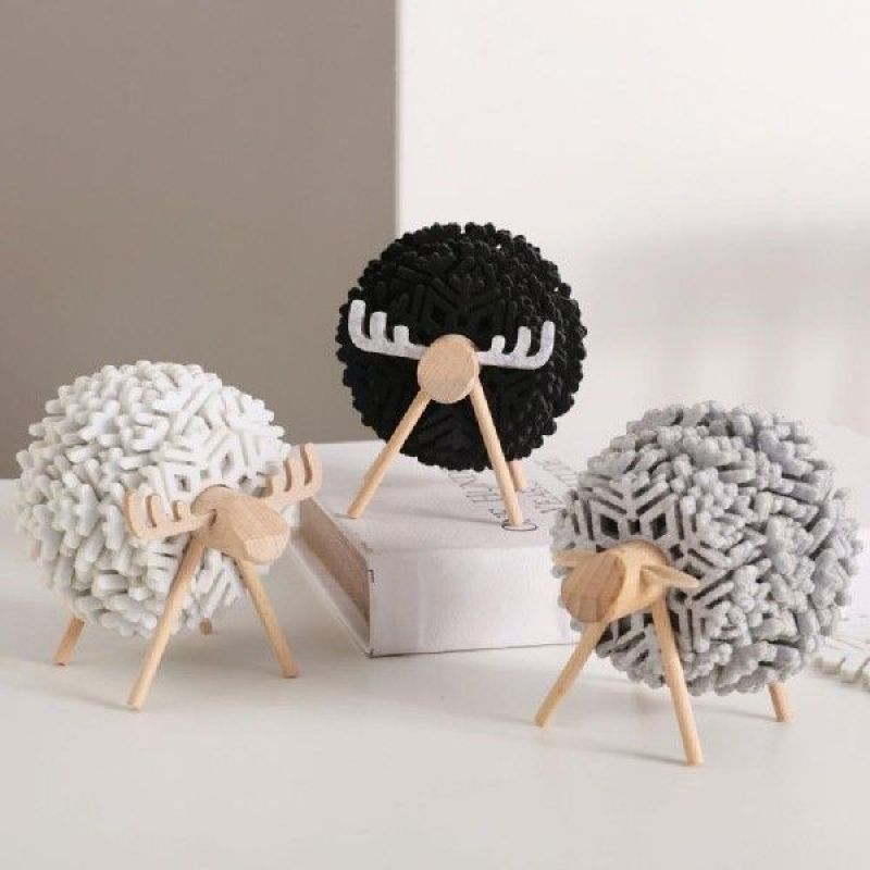 4pcs/Set Cup Coaster tea coaster Nordic ins wind Sheep
