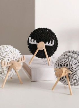 4pcs/Set Cup Coaster tea coaster Nordic ins wind Sheep