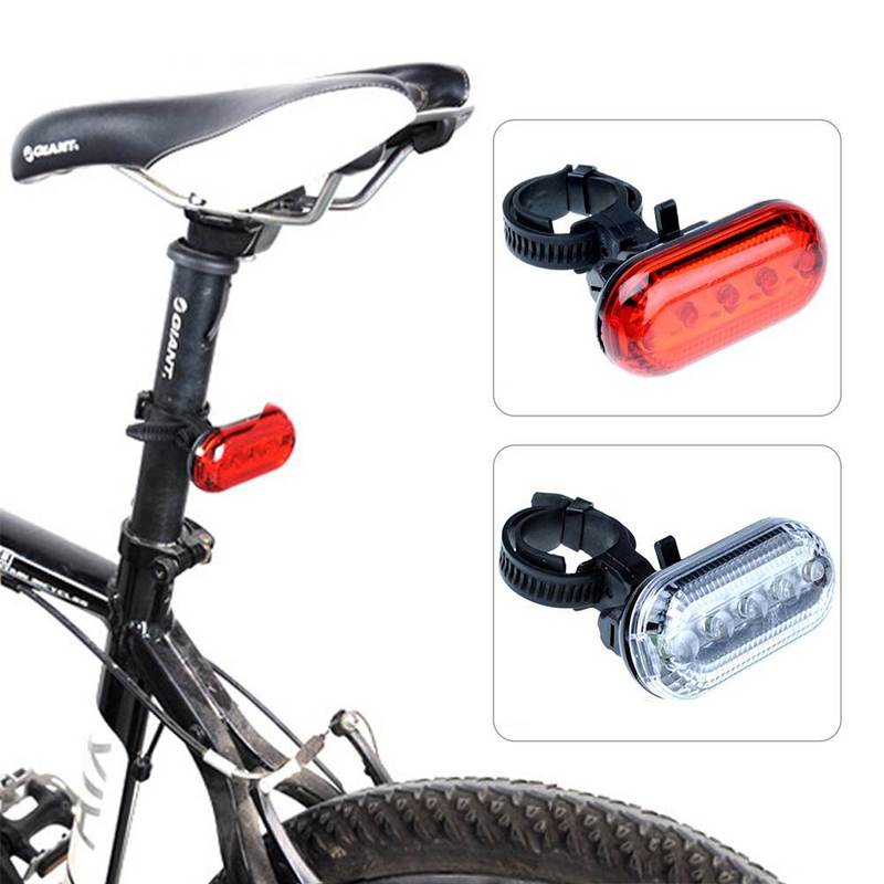 5LED Cycling Bicycle Bike light 3 Mode Safety Rear Lamp wate