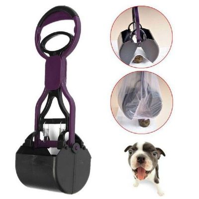 Pet Dog Cat Pooper Scooper Long Handle Jaw Poop Scoop