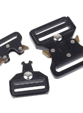 2 Sizes Black Metal Strap Buckles For Webbing DIY Bag