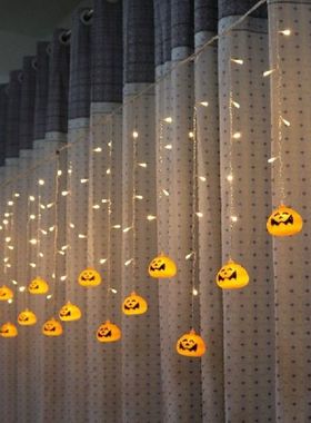 Halloween Pumpkin LED String Lights 3.5M 5M AC220V Orange