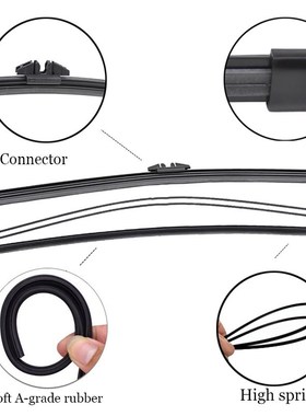 Erick's Wiper Front Rear Wiper Blades Set For Ford Explo