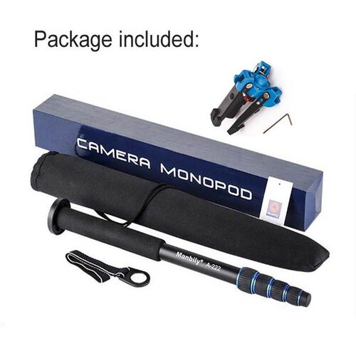 Manbily A-222 165cm Portable Professional DSLR Monopod Walki