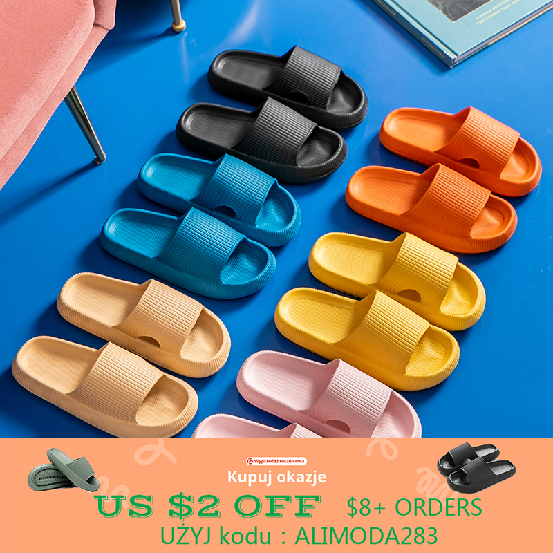 Women Thick Platform Cloud Slippers Summer Beach Eva Soft So
