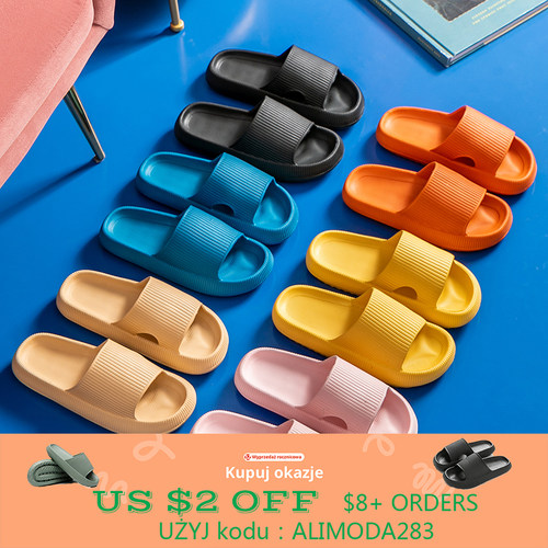 Women Thick Platform Cloud Slippers Summer Beach Eva Soft So