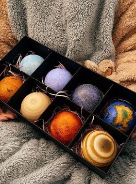 Creative Rechargeable 3D Print Eight Planets Lamp Night