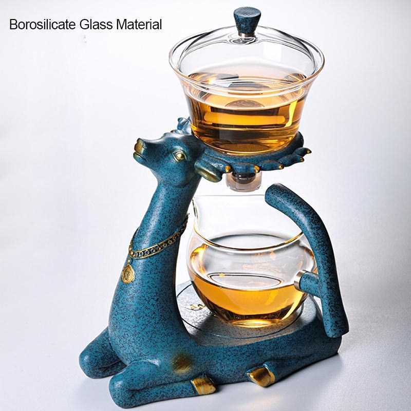 High Borosilicate Glass Teapot Turkish Drip Pot Infuser Tea