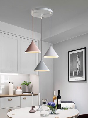 Modern Led Pendant Light Fixture With Alunum Lampshade Dini