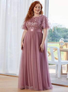 2022 NEW plus size dress  Robe De Soiree Sparkle Evening Dre