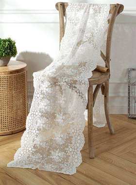 Lace Table Runner Elegant Embroidered Tablecloth Luxury Flor