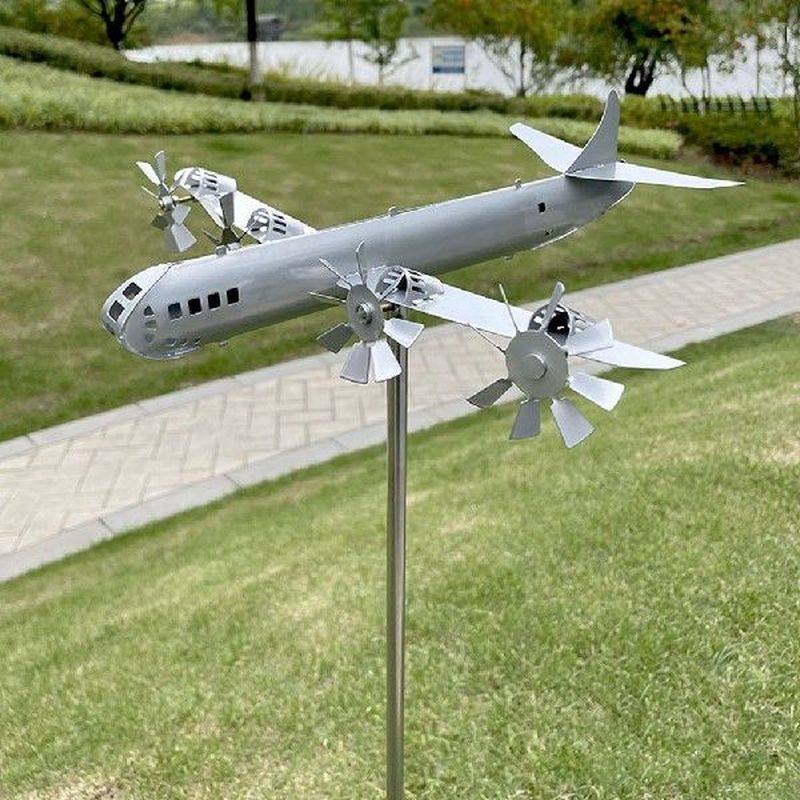 metal windmill iron aircraft modeling design garden