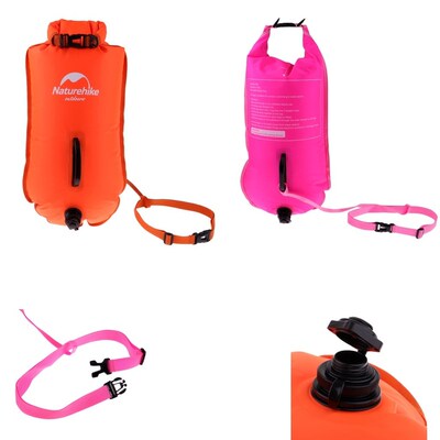 High Visibility Safety Swim Buoy Tow Float Dry Bag Waist Bel