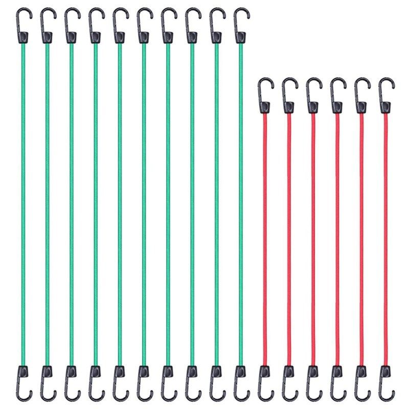 elastic bungee cord rope luggage packing strap with hook end