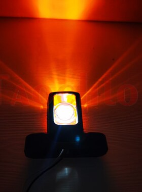 1 Pair Truck Parking Lights LED Red White Amber Position Mar