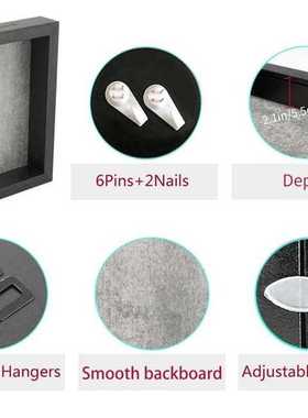 White Backboard 8x10 Shadow Box Display memorabilia Frame H