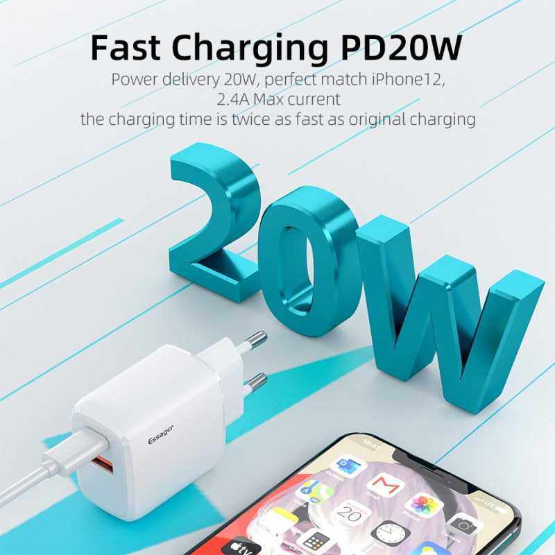 new arrival 20w usb charger for iphone 12 pro max mini quick
