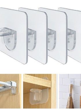 10pcs Adhesive Shelf Support Pegs Drill Free Nail Instead