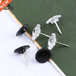 100Pcs Transparent Map Pins Multi-purpsoe Gear-like Pushpin
