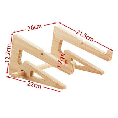 Wood Laptop Stand Holder Increased Height Storage stand for