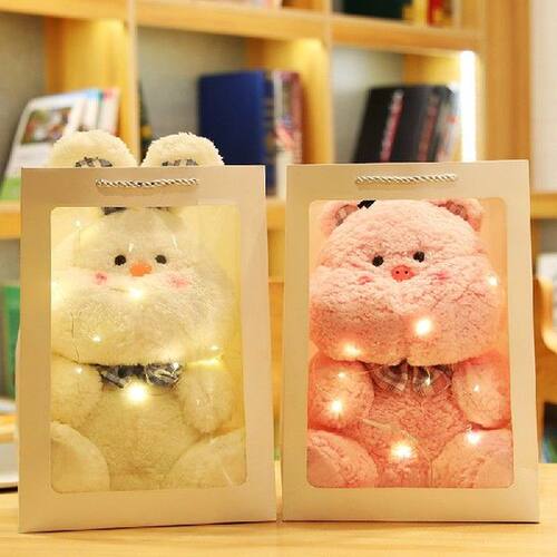 Soft Stuffed Animals Kids Long Ear Bunny Rabbit Sleeping
