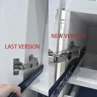 2pcs 175 Degree Hinges Frameless Cabinet Doors Hinges Concea