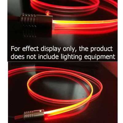 3mm Car Interior Decor Fiber Optic Neon Wire Strip Light Gui