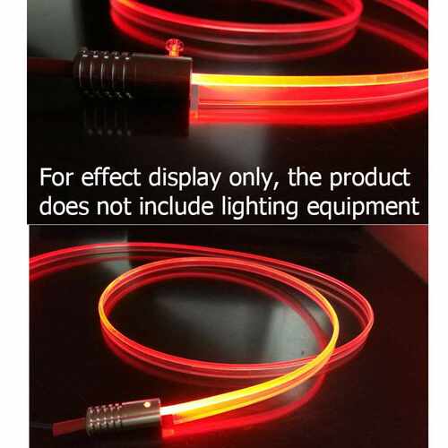 3mm Car Interior Decor Fiber Optic Neon Wire Strip Light Gui