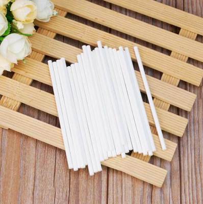 50pcs Solid Core Paper Lollipop Sticks 15/10/8.5cm Stick Lo