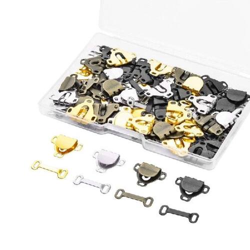 60 Pairs Skirt Hooks And Eyes Sewing Hook Eye Closures For