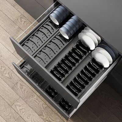 Kitchen Organizer Plate Drying Rack Bowl Pot Lid Storage