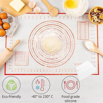 Kneading Pad Non Stick Silicone Baking Mat with Scale Knead