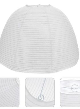 Lamp Paper Shade Lantern Light Lampshade Cover White Table