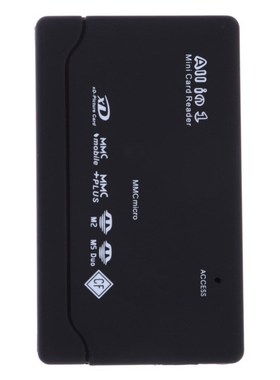 Black All in One Memory Card Reader USB External Cardreader