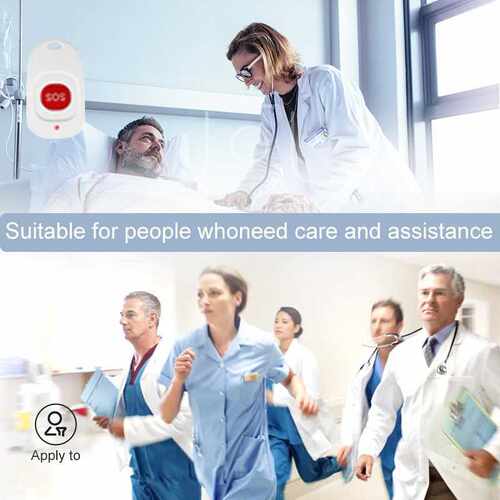 Wireless Caregiver Pager SOS Call Button Nurse Calling Alert