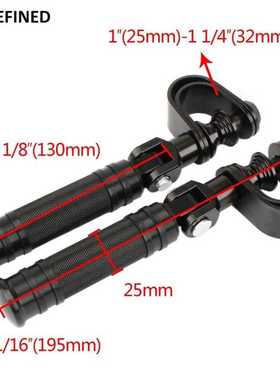 Motorcycle Pegs Black 25mm 32mm Crash Bar Highway Footpegs F