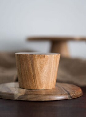 High Stand Wooden Cake Plate Creative Food Serving Trays Mul