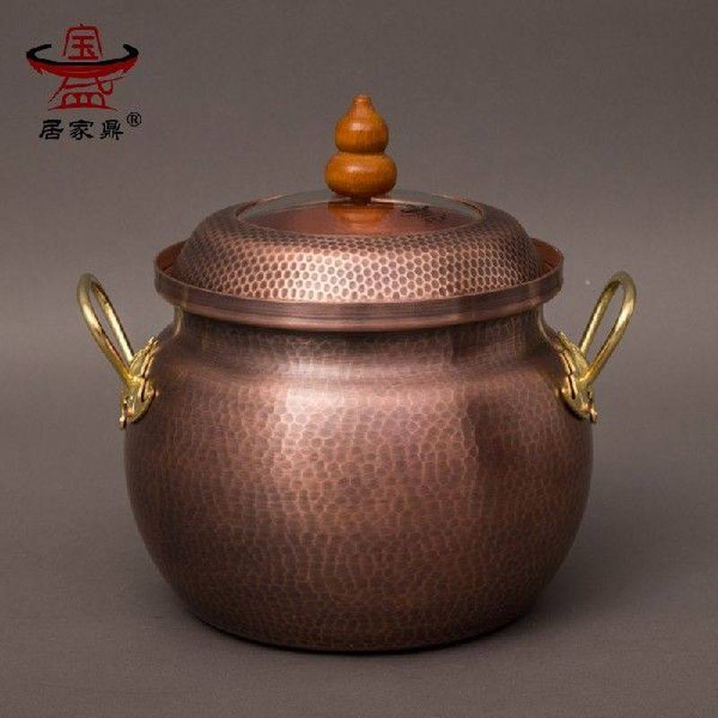 pure copper handmade thickening stew hot soup pot large