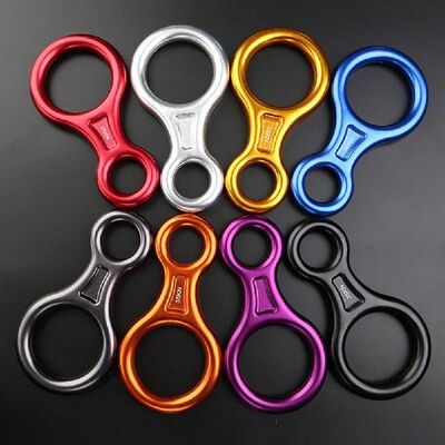 8 Word Rock Climbing Descender Rappel Downhill Ring