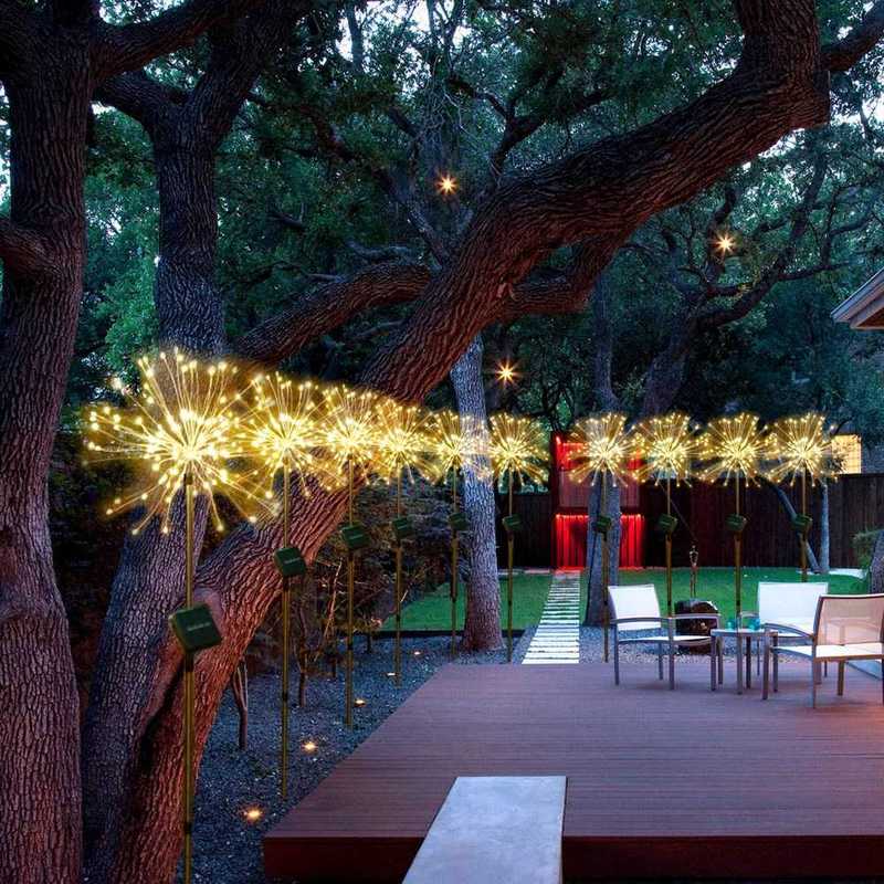 christmas lights Fairy light solar powered starburst lights