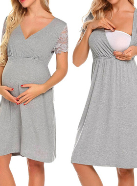roupa de maternidade das mulheres de enfermagem camisola